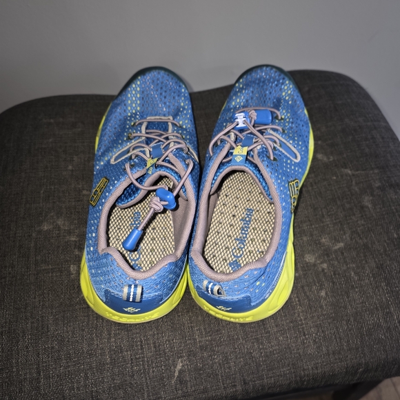 Columbia Mens Blue and Yellow Water Shoes - Picture 3 of 5